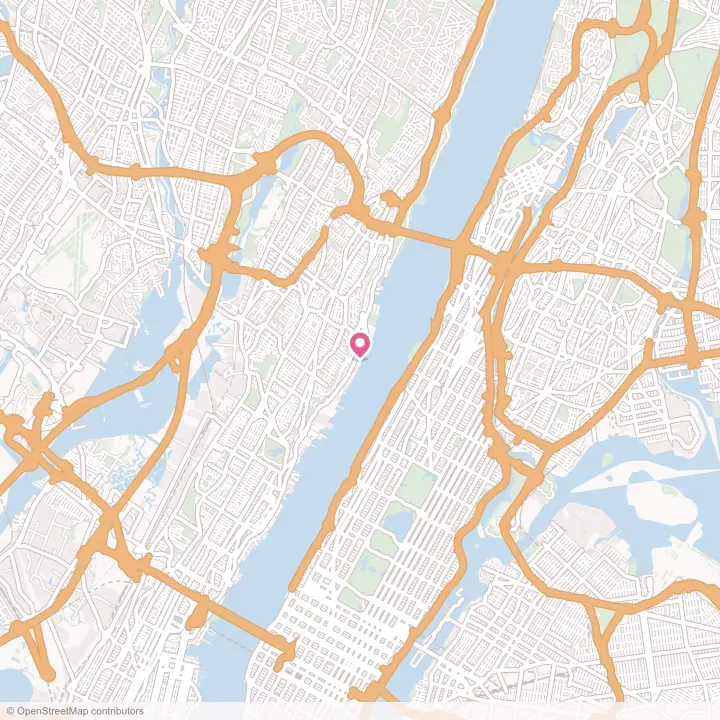 Map of the flower delivery area in Edgewater, New Jersey