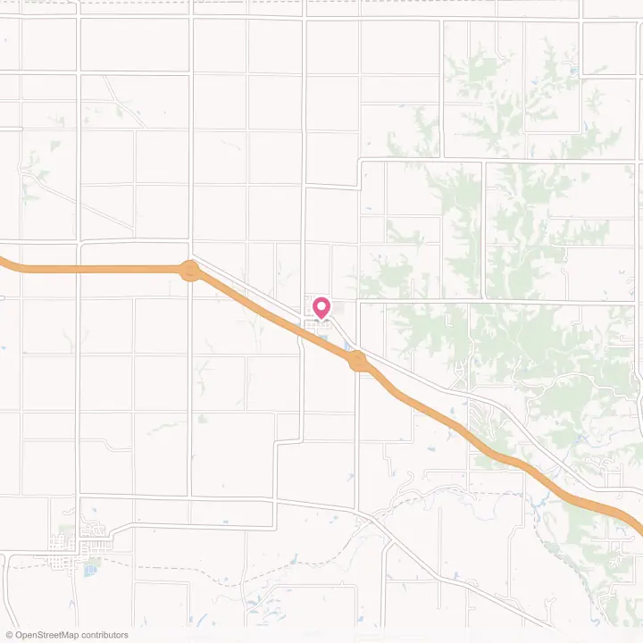 Map of the flower delivery area in Brimfield, Illinois
