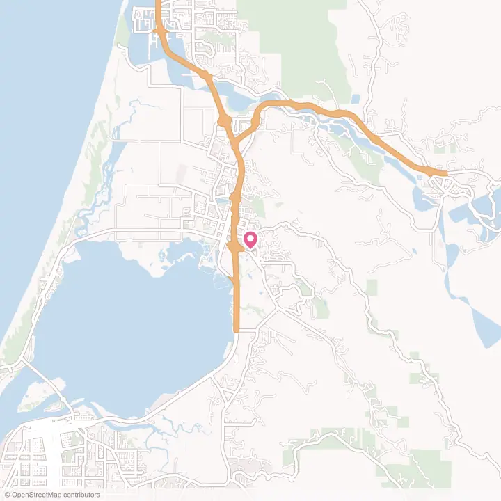 Map of the flower delivery area in Arcata, California
