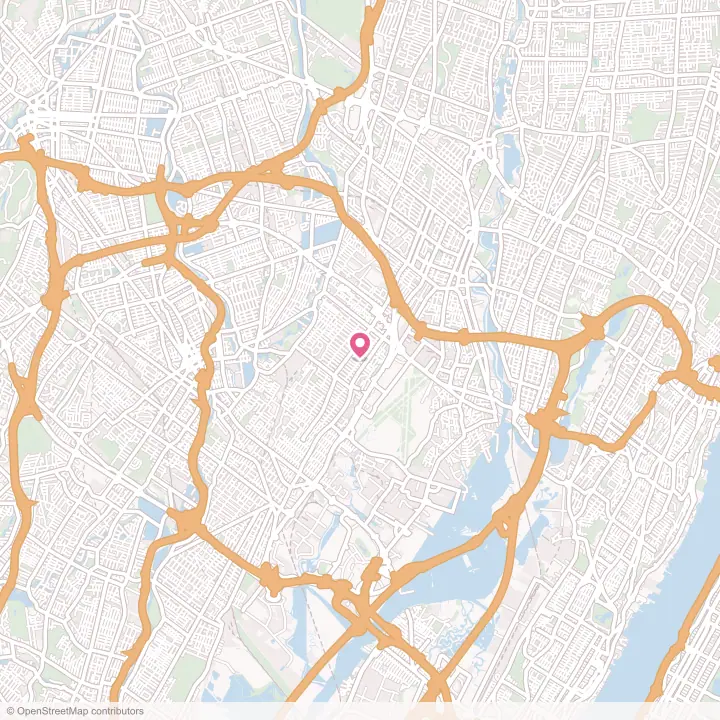 Map of the flower delivery area in Hasbrouck Heights, New Jersey