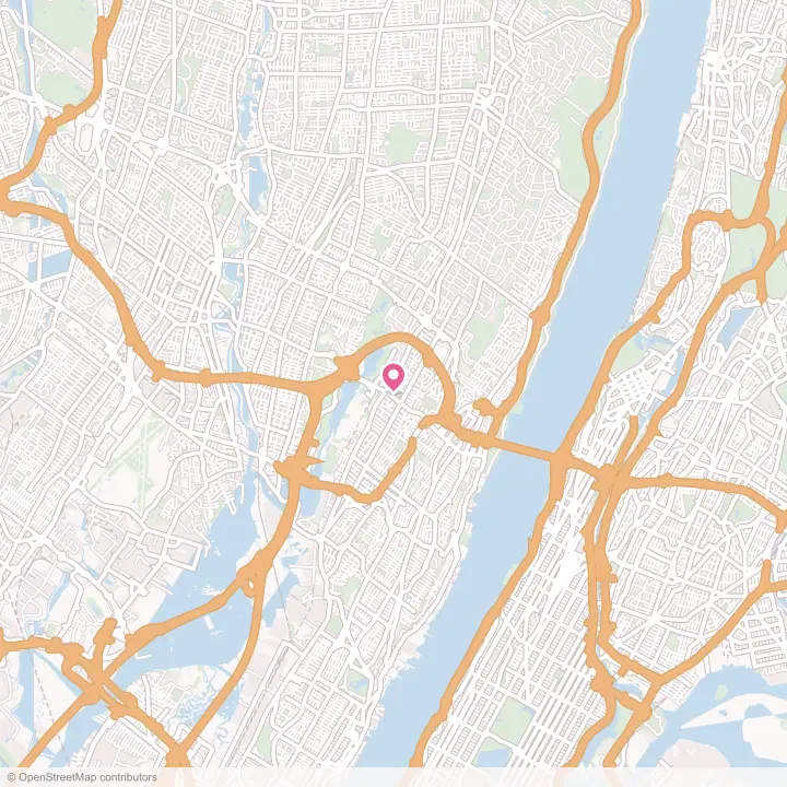 Map of the flower delivery area in Leonia, New Jersey