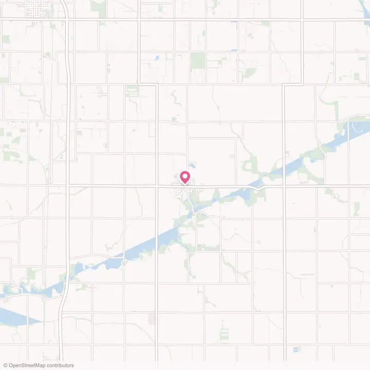 Map of the flower delivery area in Brook, Indiana