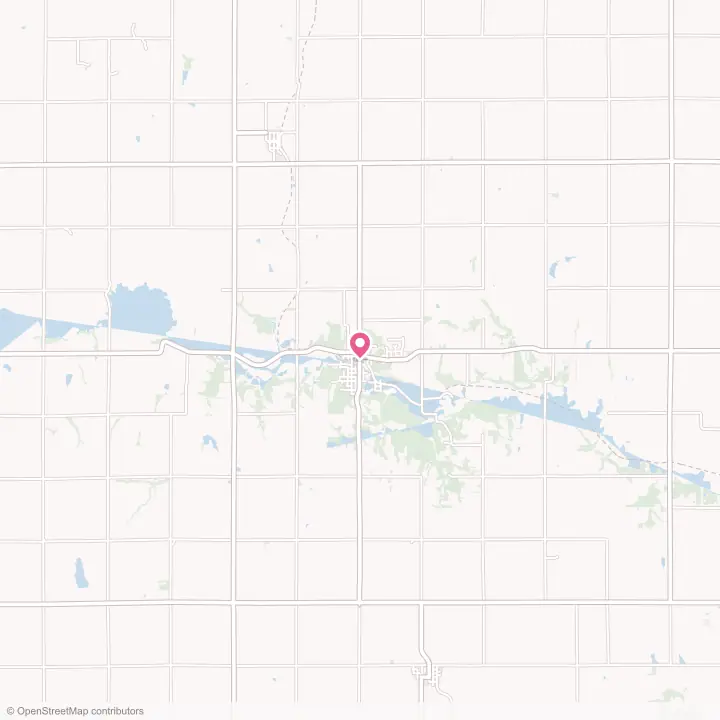 Map of the flower delivery area in Weeping Water, Nebraska