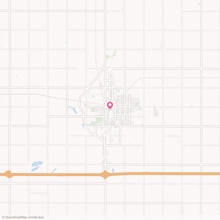 Map of the flower delivery area in York, Nebraska