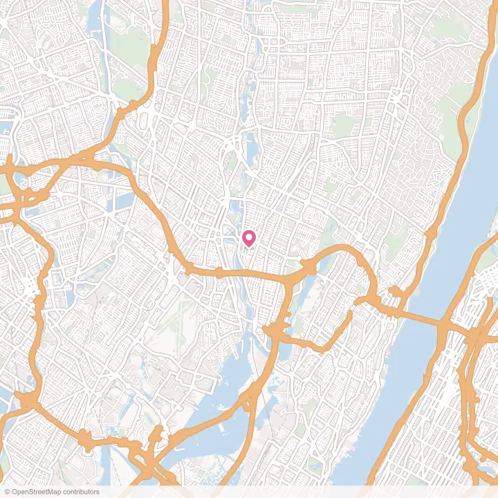 Map of the flower delivery area in Bogota, New Jersey