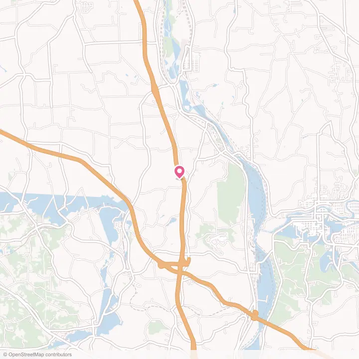 Map of the flower delivery area in New Beaver, Pennsylvania