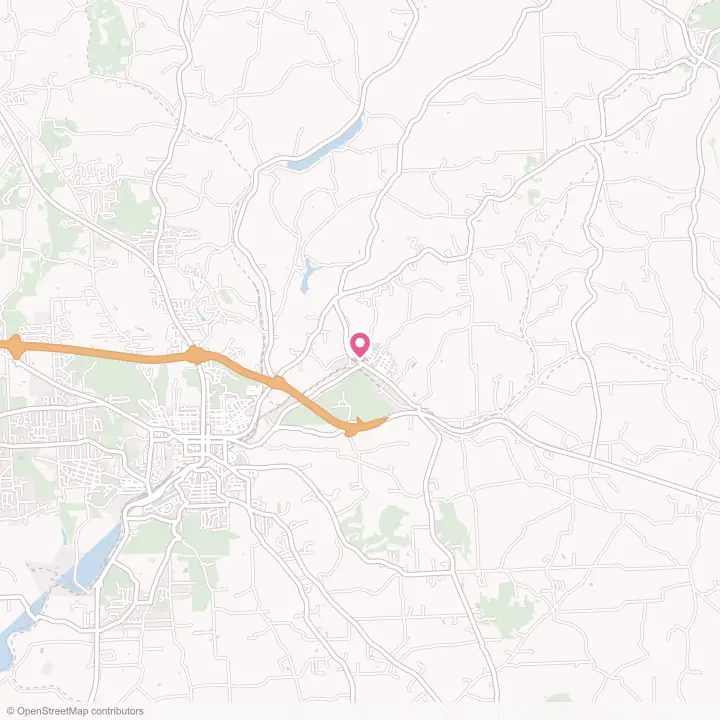 Map of the flower delivery area in East Butler, Pennsylvania