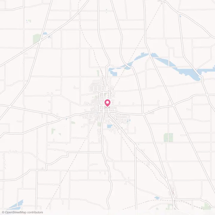Map of the flower delivery area in Shelby, Ohio