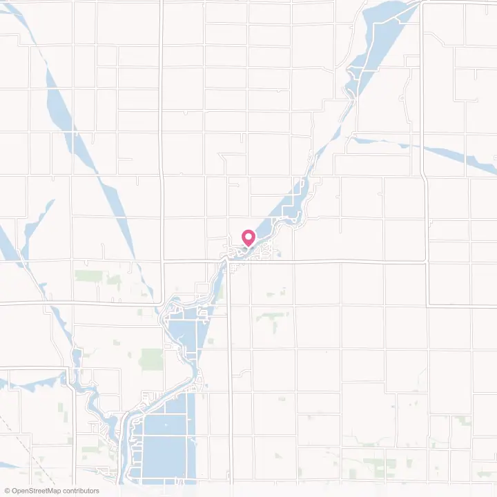 Map of the flower delivery area in Buffalo, Indiana