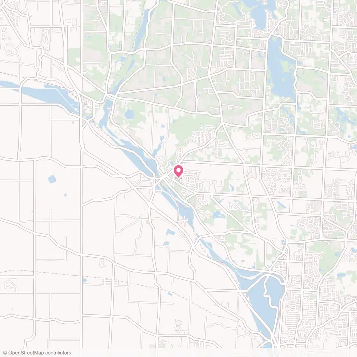 Map of the flower delivery area in Canal Fulton, Ohio