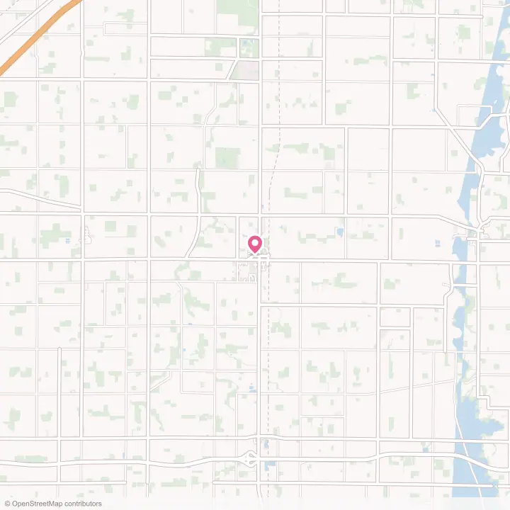Map of the flower delivery area in Arlington, Ohio