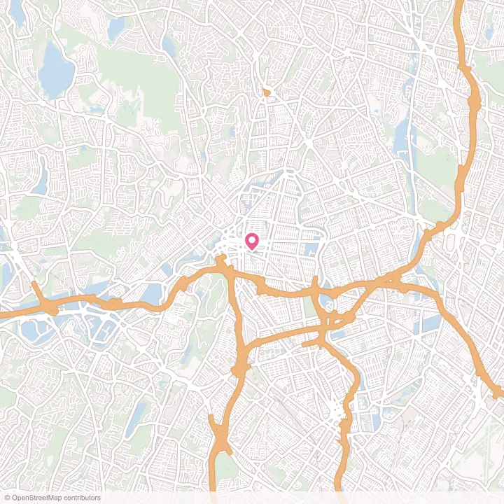Map of the flower delivery area in Paterson, New Jersey