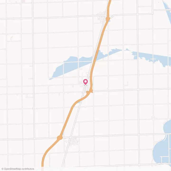 Map of the flower delivery area in Clifton, Illinois
