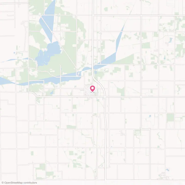 Map of the flower delivery area in Morocco, Indiana