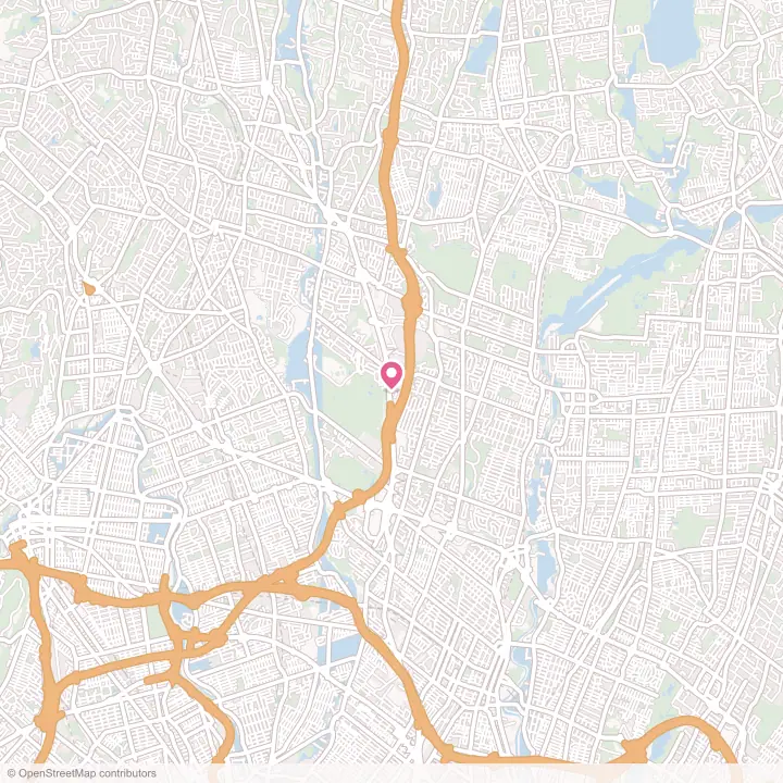 Map of the flower delivery area in Paramus, New Jersey