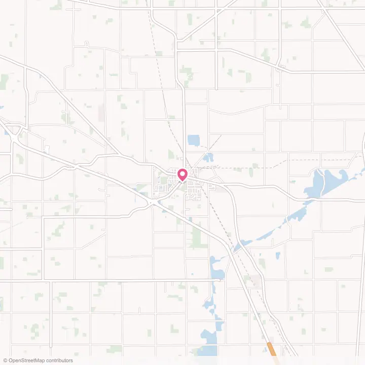 Map of the flower delivery area in Carey, Ohio
