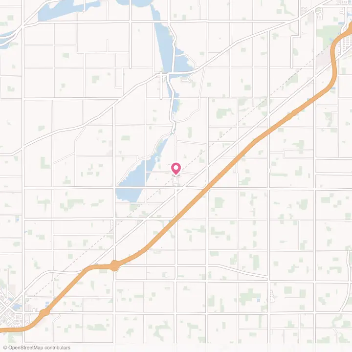Map of the flower delivery area in Rawson, Ohio