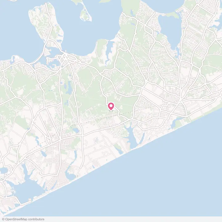 Map of the flower delivery area in Wainscott, New York