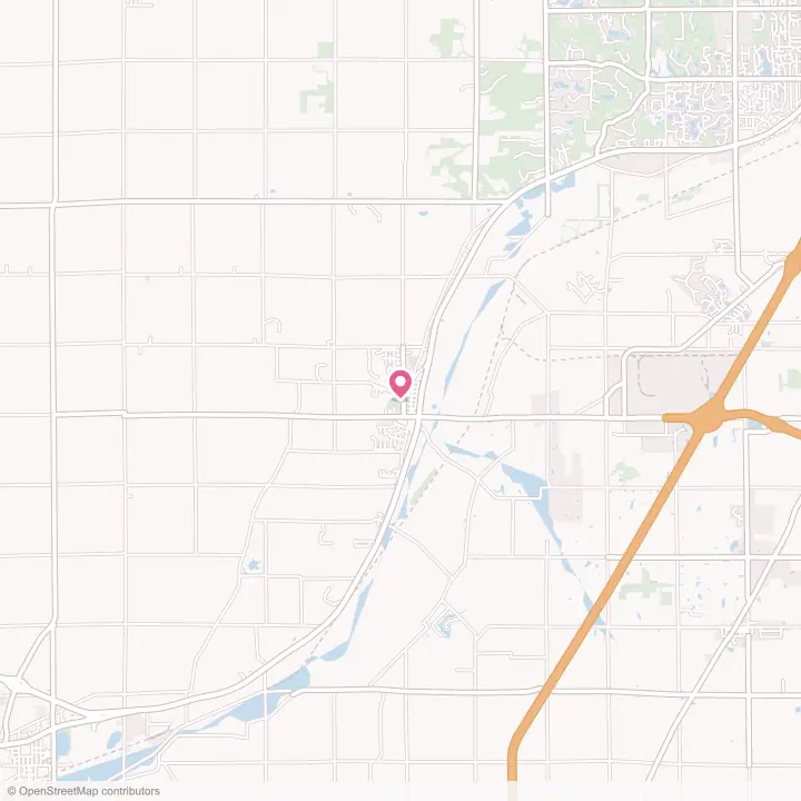 Map of the flower delivery area in Roanoke, Indiana