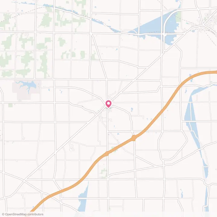Map of the flower delivery area in West Salem, Ohio