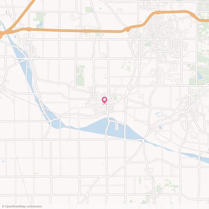 Map of the flower delivery area in Rittman, Ohio