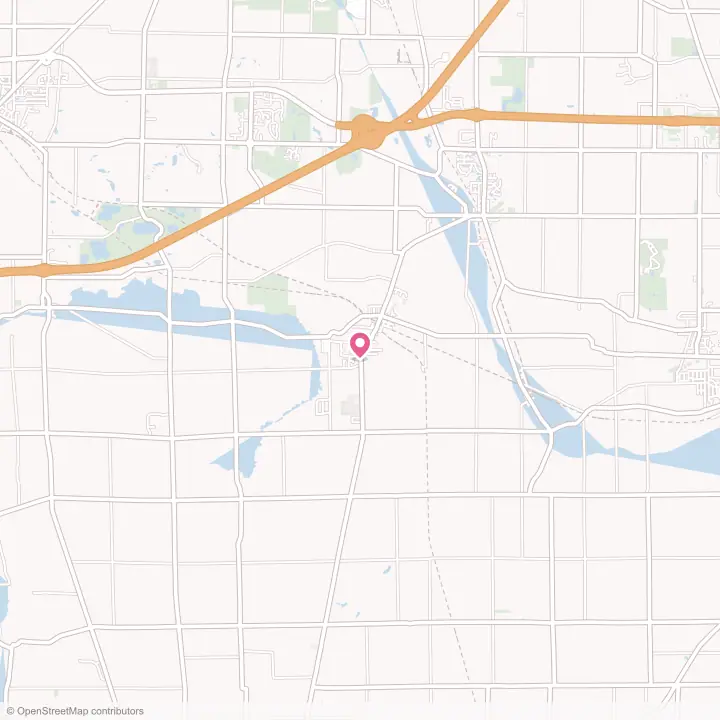 Map of the flower delivery area in Creston, Ohio
