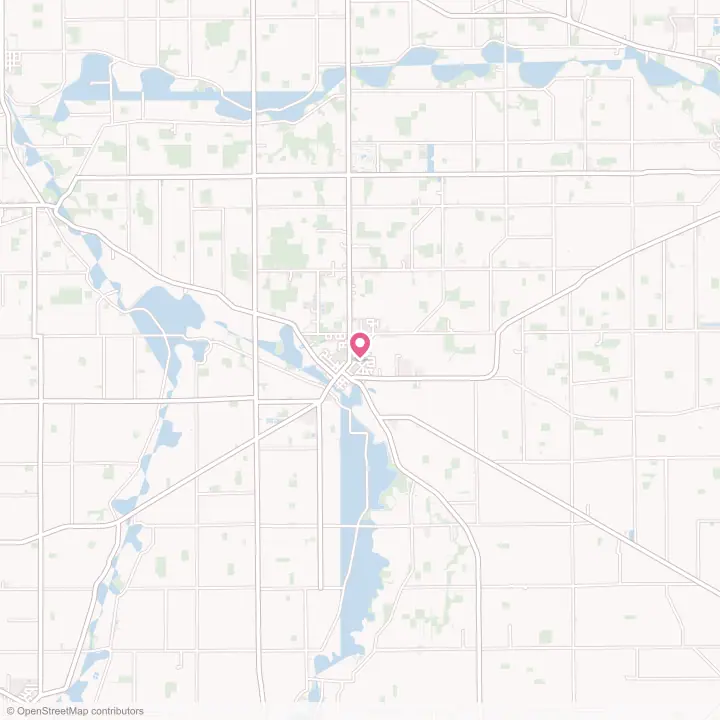 Map of the flower delivery area in Kalida, Ohio