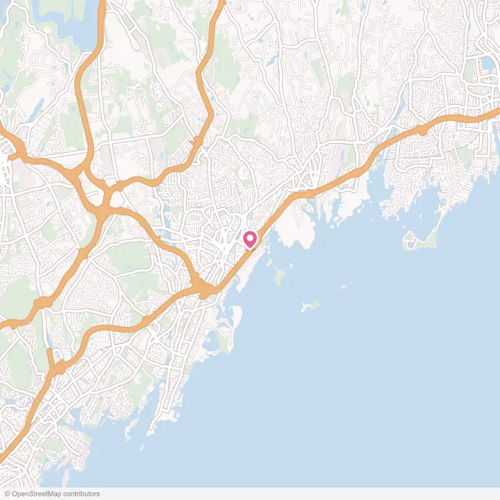 Map of the flower delivery area in Byram, Connecticut