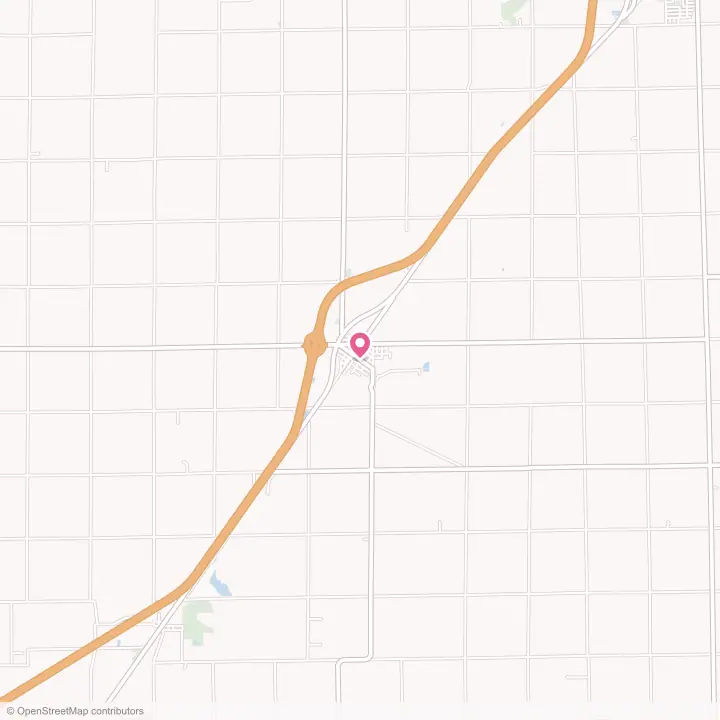 Map of the flower delivery area in Odell, Illinois