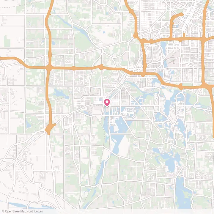 Map of the flower delivery area in Barberton, Ohio