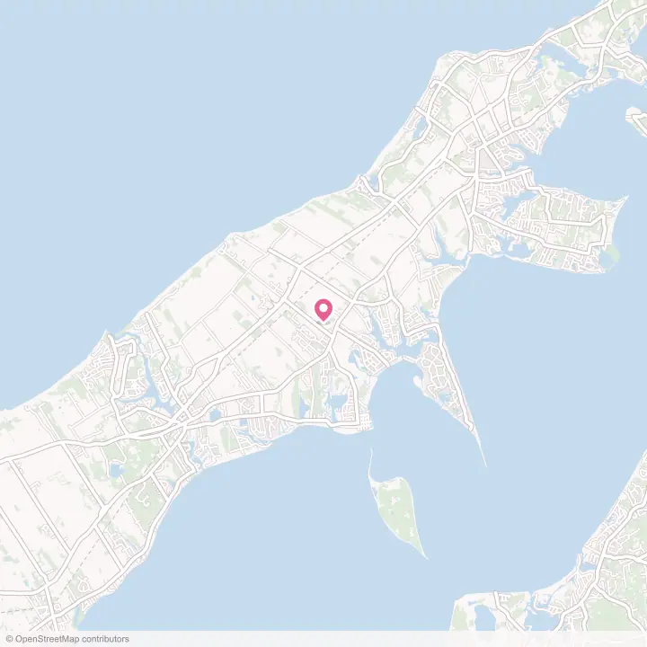 Map of the flower delivery area in Cutchogue, New York
