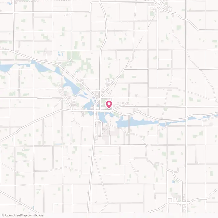 Map of the flower delivery area in Ottawa, Ohio