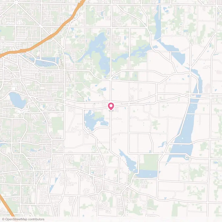 Map of the flower delivery area in Suffield, Ohio