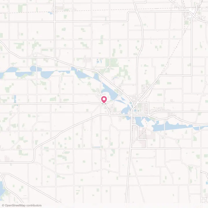 Map of the flower delivery area in Glandorf, Ohio