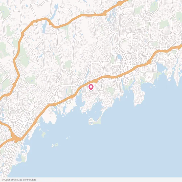 Map of the flower delivery area in Riverside, Connecticut