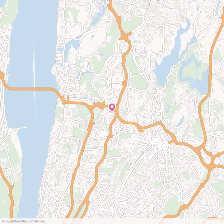 Map of the flower delivery area in Elmsford, New York