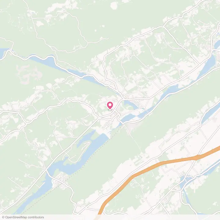 Map of the flower delivery area in Blanchard, Pennsylvania