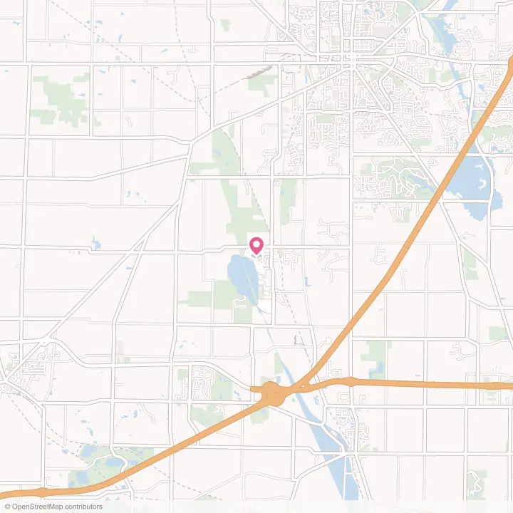 Map of the flower delivery area in Chippewa Lake, Ohio