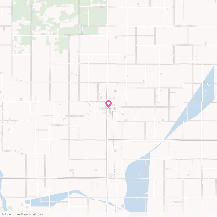 Map of the flower delivery area in Medaryville, Indiana