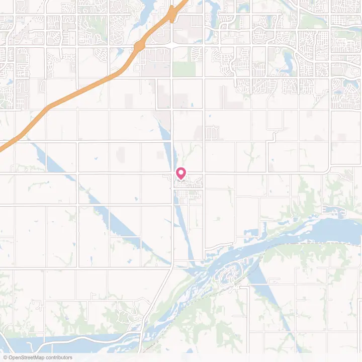 Map of the flower delivery area in Springfield, Nebraska