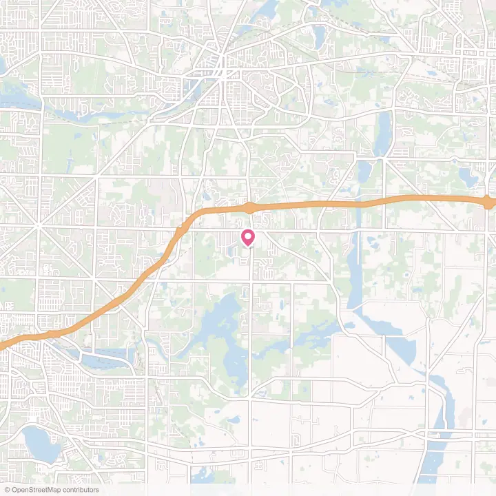 Map of the flower delivery area in Brimfield, Ohio