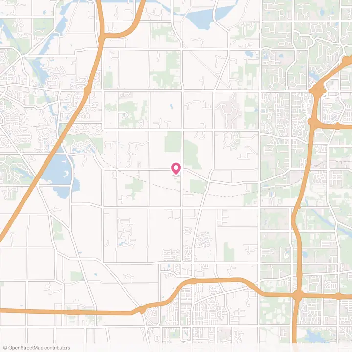 Map of the flower delivery area in Sharon Center, Ohio
