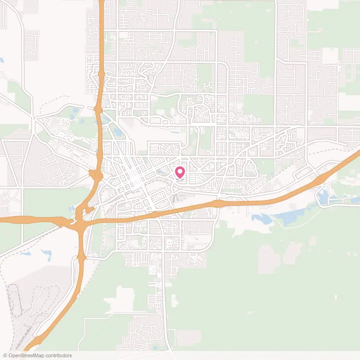 Map of the flower delivery area in Cheyenne, Wyoming