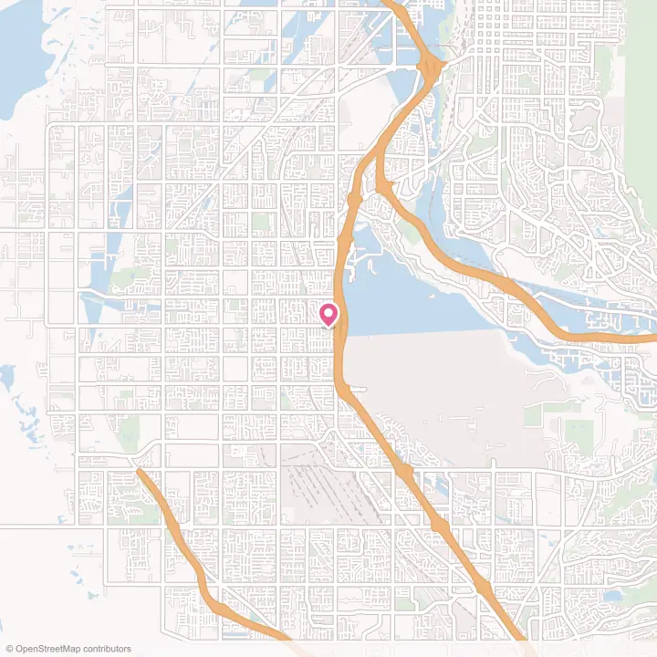 Map of the flower delivery area in Sunset, Utah