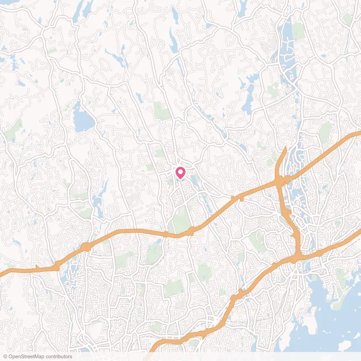 Map of the flower delivery area in New Canaan, Connecticut