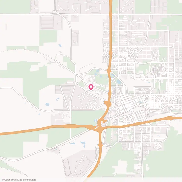 Map of the flower delivery area in Warren AFB, Wyoming