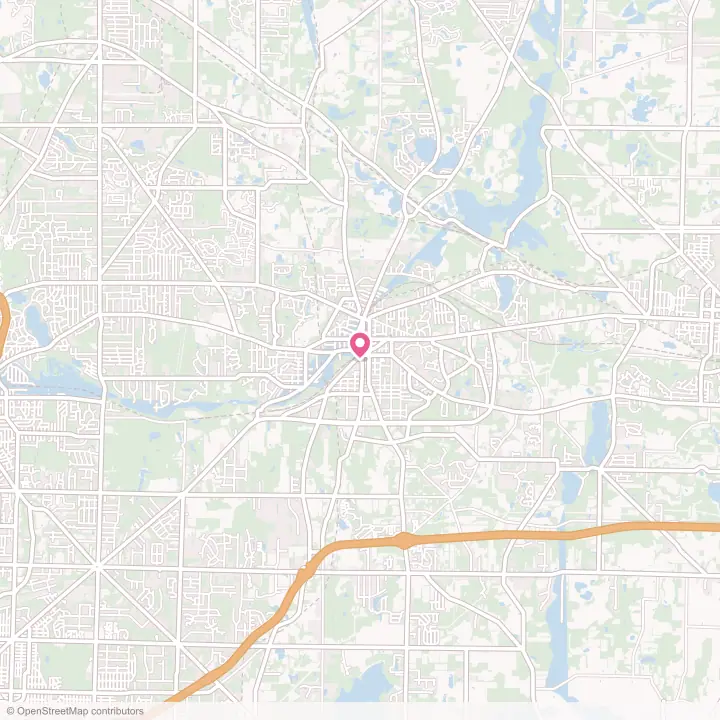 Map of the flower delivery area in Kent, Ohio