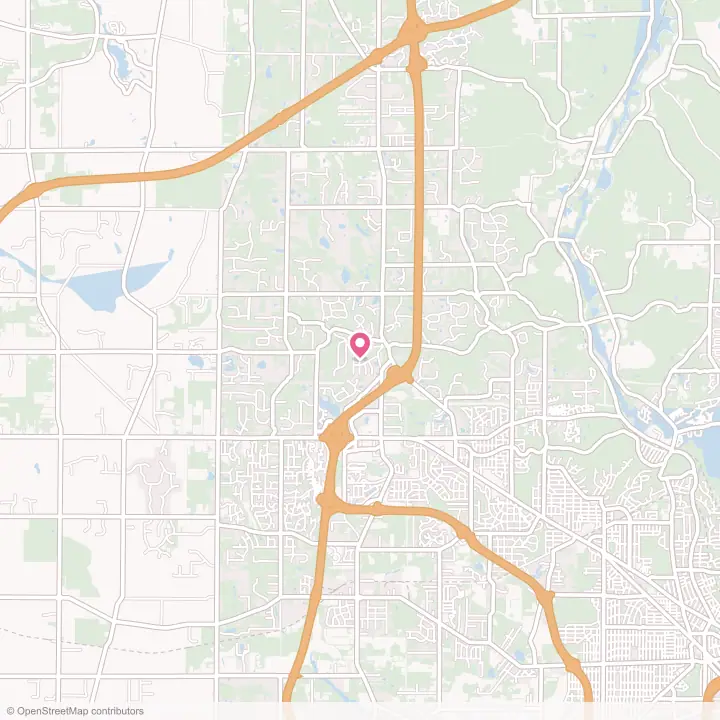 Map of the flower delivery area in Montrose-Ghent, Ohio