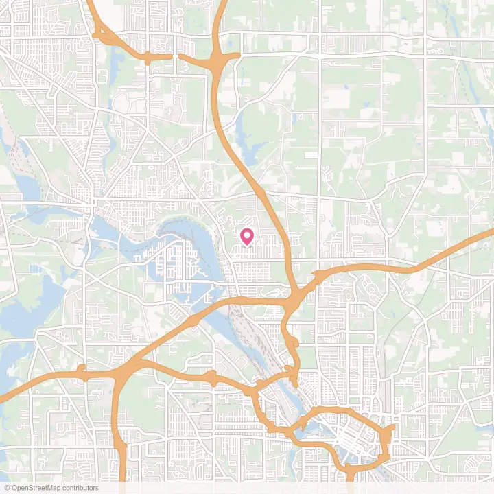 Map of the flower delivery area in Girard, Ohio