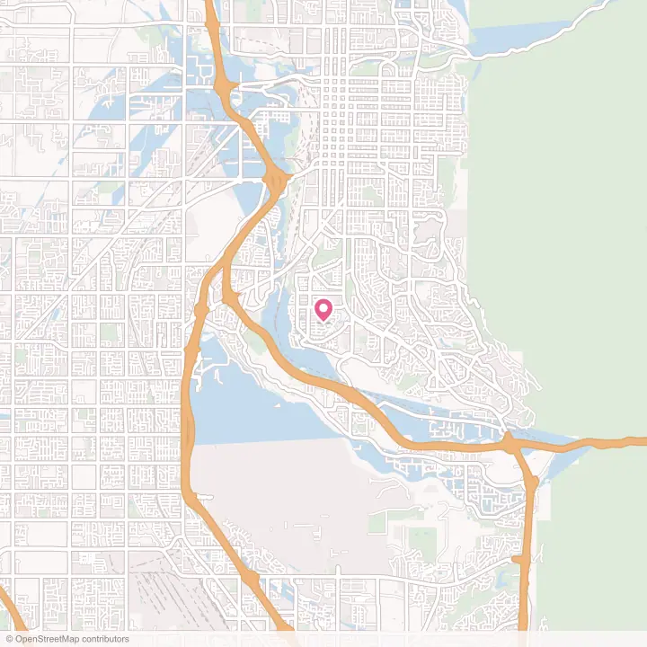 Map of the flower delivery area in Washington Terrace, Utah